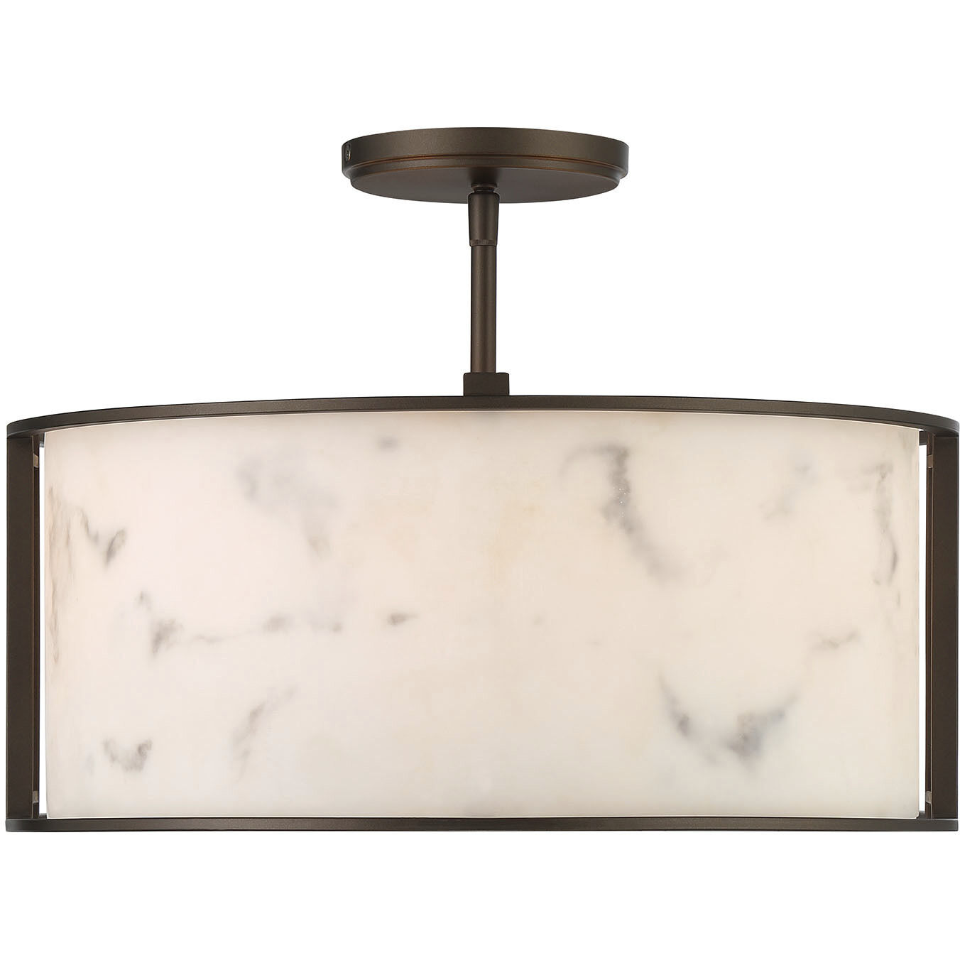 Buchanan 4 Light Hellenic Bronze Semi Flush Mount Ceiling Light